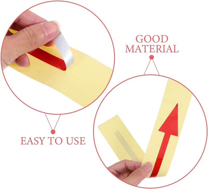 KALLORY 5pcs Reflective Arrow Stickers Self-Adhesive Decals for Mailbox Directional Marking Outdoor Road Instructions Easy to Apply Removable Design for Improved Visibility - Image 5